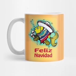 Feliz Navidad Mexicab Fish Mug